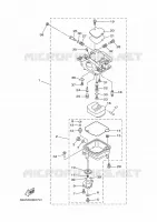 CARBURATEUR  voor Yamaha F13.5A Electric Starter, Remote Control, Power Tilt, Shaft 15