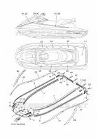GUNWALE & MAT voor Yamaha VX CRUISER HO HIGH OUTPUT 2017