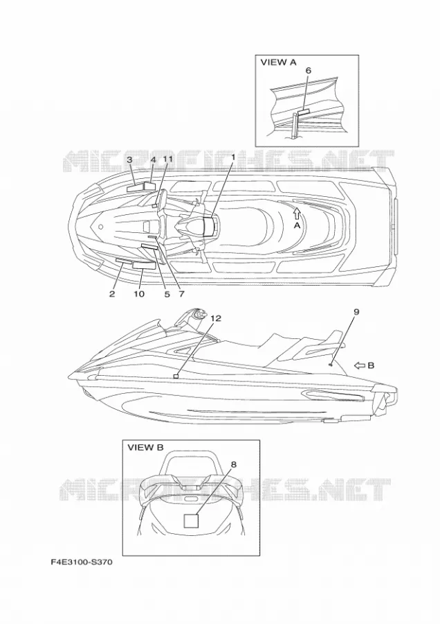 LABEL Yamaha WAVERUNNER 1800 2017 VX  VC1800-S
