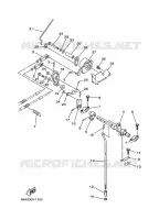 GASBEDIENING voor Yamaha F15P Electric Start, Power Trim & Tilt, Remote Control, Shaft 20
