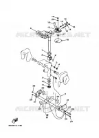HOUDER 2 voor Yamaha 15F 2 Stroke, Manual Starter, Tiller Handle, Manual Tilt, Pre-Mixing 2001