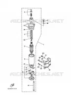 STARTMOTOR voor Yamaha 15F 2 Stroke, Manual Starter, Tiller Handle, Manual Tilt, Pre-Mixing 2001