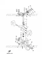 HOUDER 2 voor Yamaha F15A Electric Starter, Tiller Handle, Manual Tilt, Shaft 20
