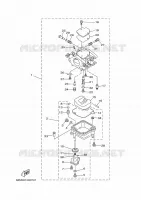 CARBURATEUR  voor Yamaha F15A Electric Starter, Remote Control, Power Tilt, Shaft 20