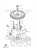 DYNAMO voor Yamaha F15A Electric Starter, Remote Control, Power Tilt, Shaft 20