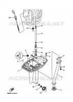 VENTILATEUR D'HUILE voor Yamaha F15A Electric Starter, Remote Control, Power Tilt, Shaft 20