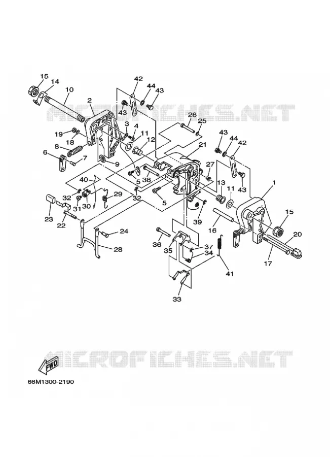 KUIPFRAME Yamaha OUTBOARD ENGINES 15hp (11.0kW) 2002 F15  F15A
