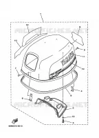 KUIP BOVENSTE voor Yamaha F15A 4 Stroke 2001