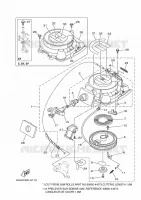 STARTMOTOR voor Yamaha F15C Manual Starter, Tiller Handle, Manual Tilt, Shaft 15