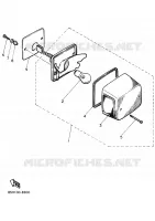 ACHTERLICHT voor Yamaha SNOSCOOT 1989