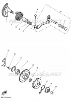 KICKSTART PEDALEN voor Yamaha SNOSCOOT 1989