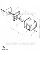 ACHTERLICHT voor Yamaha SNOSCOOT 1989