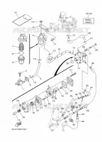 CARBURATEUR  voor Yamaha F15C Manual Starter, Tiller Handle, Manual Tilt, Shaft 15
