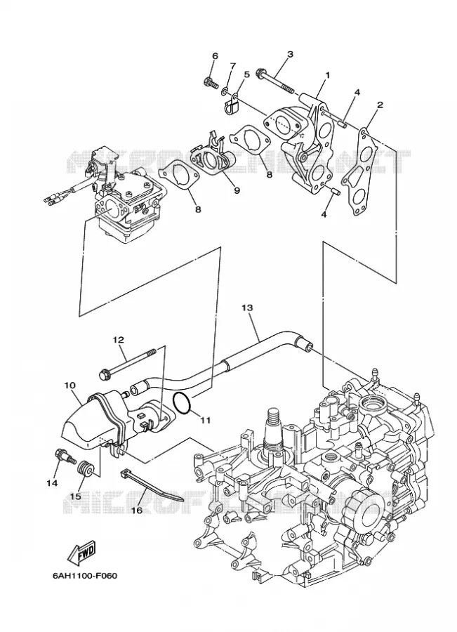 INLAAT Yamaha OUTBOARD ENGINES 15hp (11.0kW) 2014 F15  F15CEPL