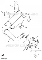 UITLAAT voor Yamaha VMAX 500 1995