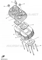 CILINDERKOP voor Yamaha ENTICER II 2000