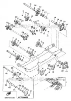 SPOOR OPHANGING 1 voor Yamaha PHAZER MOUNTAIN LITE 1996