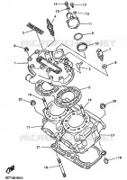 CILINDERKOP voor Yamaha VENTURE 500 2001