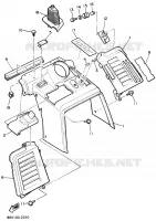 INSTRUMENTENPANEEL voor Yamaha VENTURE GT 1992