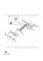 SPOOR OPHANGING 3 voor Yamaha VMAX 500 DX 2001