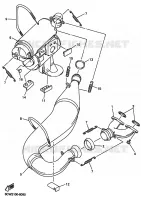 UITLAAT voor Yamaha VMAX 500 DX 2001