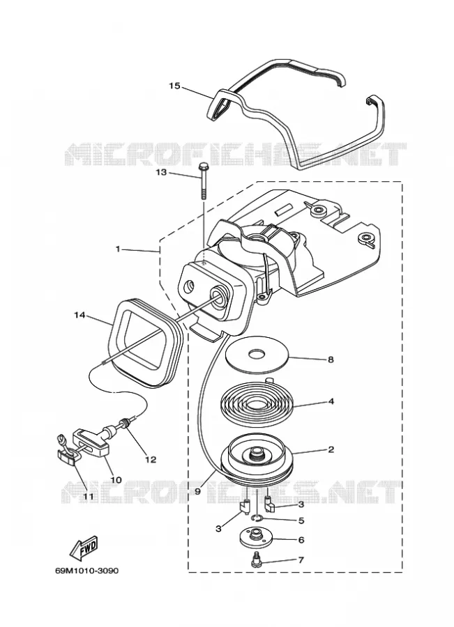 STARTMOTOR Yamaha OUTBOARD ENGINES 2.5hp (1.8kW) 2014 F2.5  F2.5AMHS