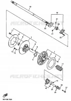 SECUNDAIRE POELIE voor Yamaha SXR600 2003