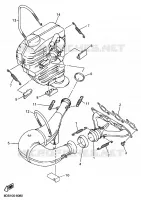 UITLAAT voor Yamaha SXR600 2003