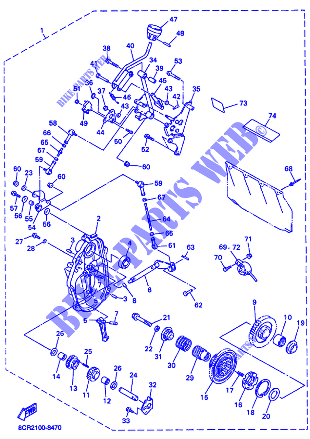 OPTIONELE ONDERDELEN VOOR TRANSMISSIE voor Yamaha SXR600 2001