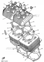 CILINDERKOP voor Yamaha VK540 III 1992