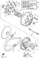 PRIMAIRE POELIE voor Yamaha VK540 III 1992