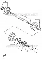 SPOOR AANDRIJVING 1 voor Yamaha VK540 III 1992