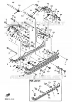 SPOOR OPHANGING 2 voor Yamaha VK540 III 1992