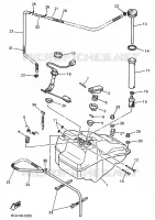 BENZINE TANK voor Yamaha VMAX 600 DX 1995
