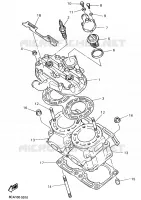 CILINDERKOP voor Yamaha VMAX 600 DX 1995