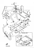 RADIATEUR / SLANG voor Yamaha VMAX 600 DX 1995
