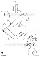 UITLAAT voor Yamaha VMAX 600 DX 1995