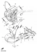 UITLAAT voor Yamaha MOUNTAIN MAX 700 2003