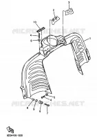 INSTRUMENTENPANEEL voor Yamaha SRX700_OHLINS 2002