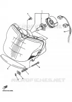 KOPLAMP voor Yamaha SRX700_OHLINS 2002