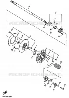 SECUNDAIRE POELIE voor Yamaha SRX700_OHLINS 2002