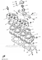 CILINDERKOP voor Yamaha VMAX-4 ST 1994