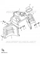 INSTRUMENTENPANEEL voor Yamaha VMAX-4 ST 1994