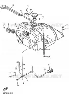 BENZINE TANK voor Yamaha VMAX 700 XT 2000