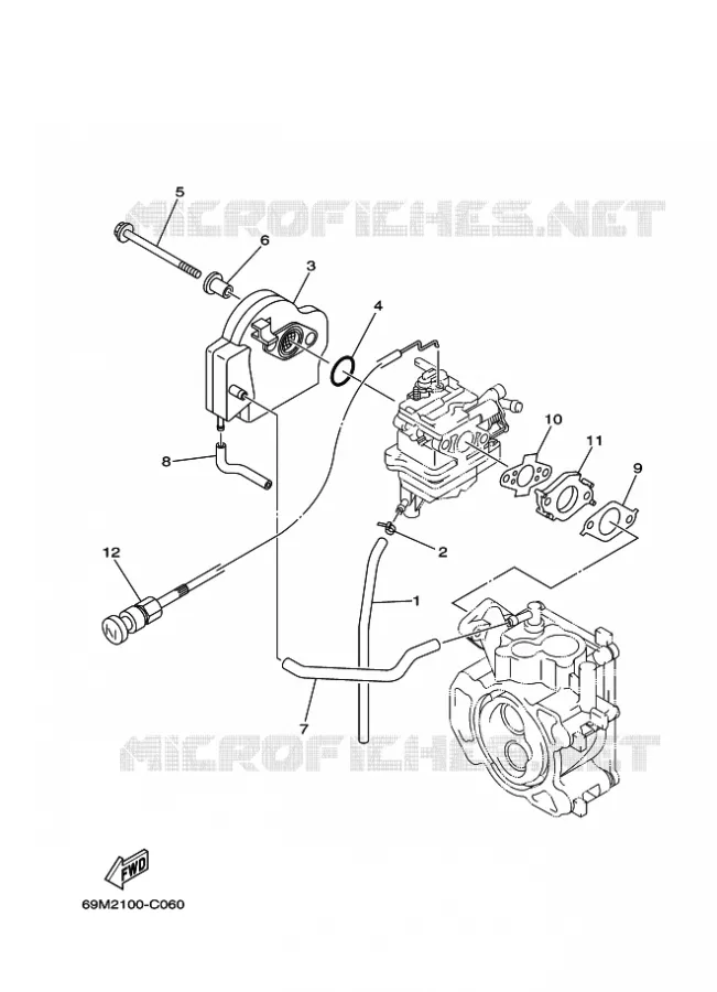 INLAAT Yamaha OUTBOARD ENGINES 2.5hp (1.8kW) 2004 F2.5  F2.5MSHC