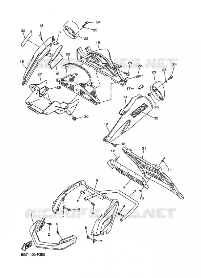 BUMPER Yamaha snowmobiles 1000 2007 APEX  RX10S