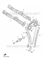 NOKKENAS / KETTING voor Yamaha RX WARRIOR 2007