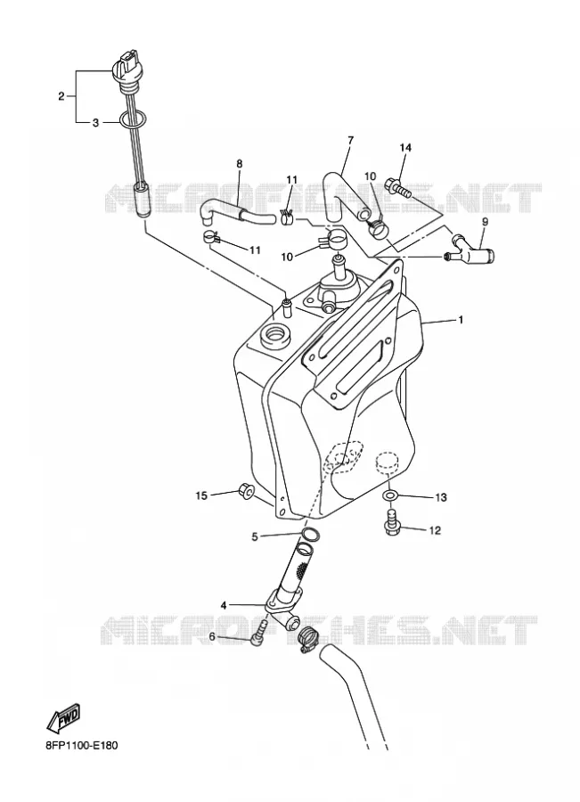 OLIE RESERVOIR Yamaha snowmobiles 1000 2007 APEX  RX10STGT