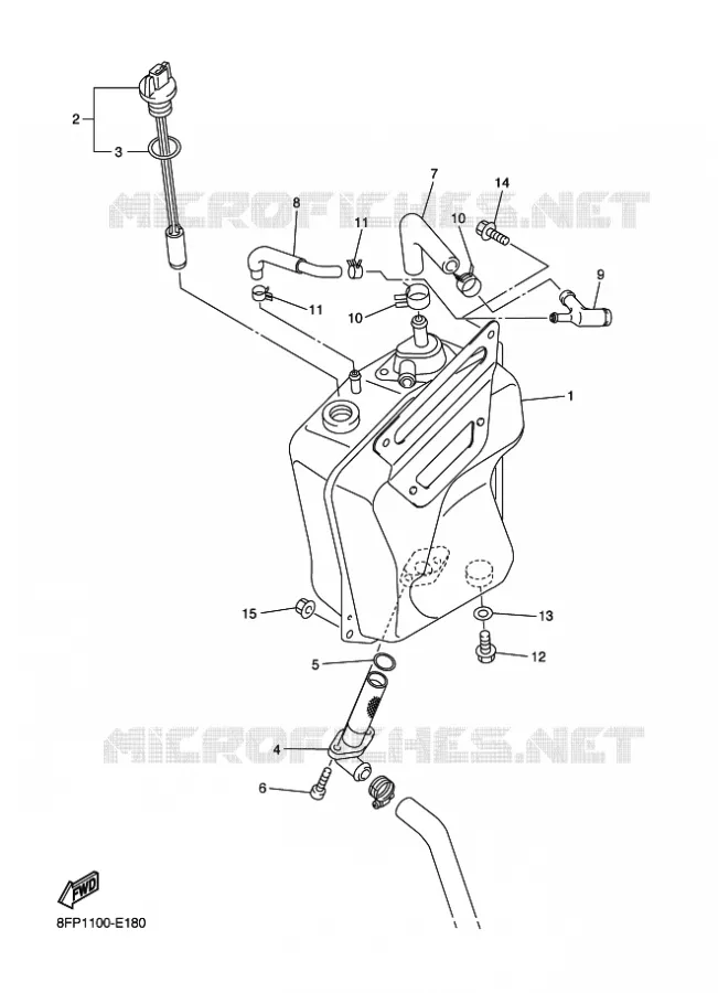 OLIE RESERVOIR Yamaha snowmobiles 1000 2007 APEX  RX10STGT