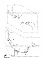 OPTIONELE ONDERDELEN SPIEGEL voor Yamaha NYTRO 2007